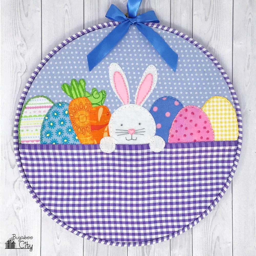 Easter bunny embroidery hoop art  allmmfclsewingcom Easter bunny embroidery hoop art  allmmfclsewingcom