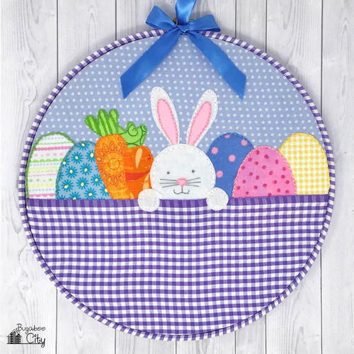 Easter Bunny Embroidery Hoop Art