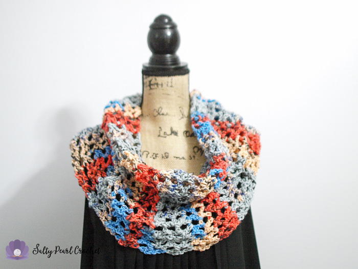 Sunrise Sky Mesh Cowl | AllFreeCrochet.com