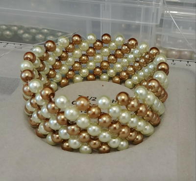 Lucky 7 Beaded Pearl Bracelet