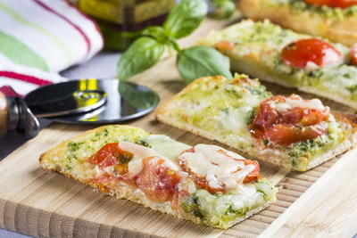 Basil Pesto Focaccia