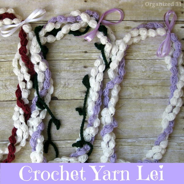 Crochet Yarn Lei