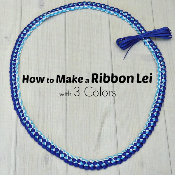 How to Make a Ribbon Lei with Three Colors