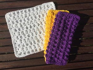 Environmentally Friendly Natural Fiber Square Dishcloth Cotton Dishcloth Crochet Cloth