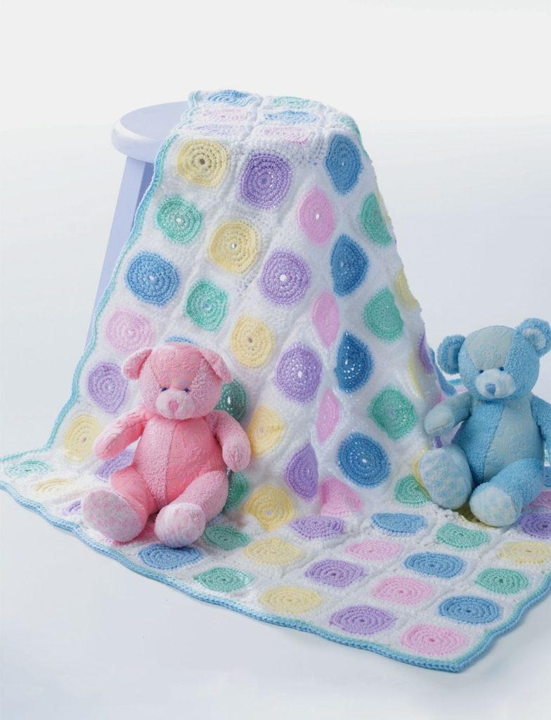 Pastel Roses Baby Blanket | AllFreeCrochetAfghanPatterns.com