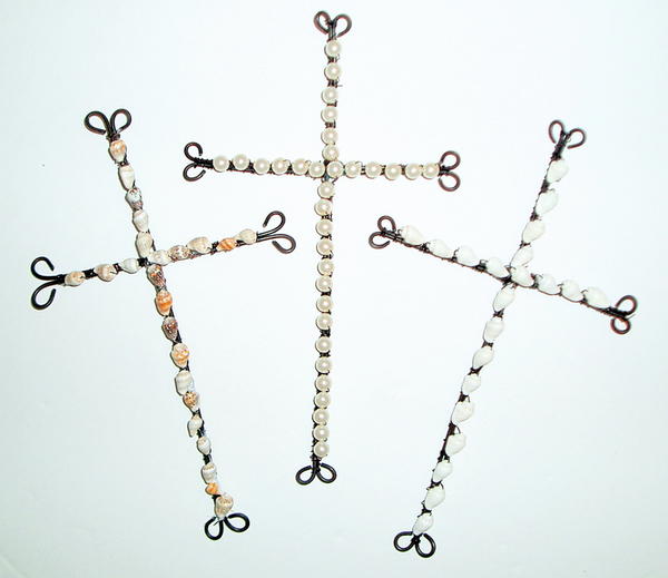 Beaded Wire Cross