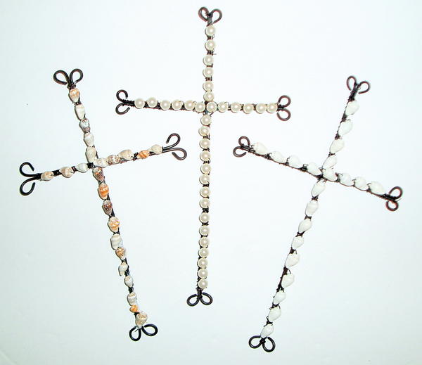 Beaded Wire Cross_2