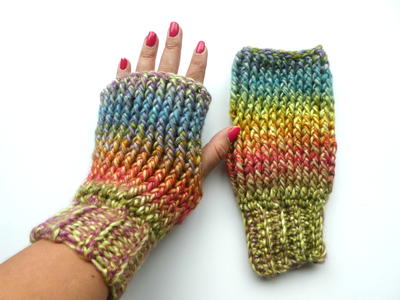 Up North Crochet Fingerless Mittens