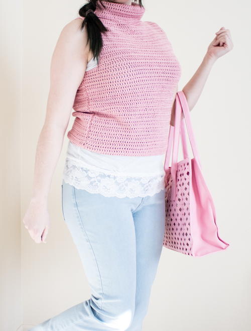 Basic Turtleneck Crochet Top