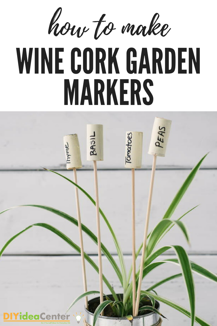 Wine Cork Garden Markers