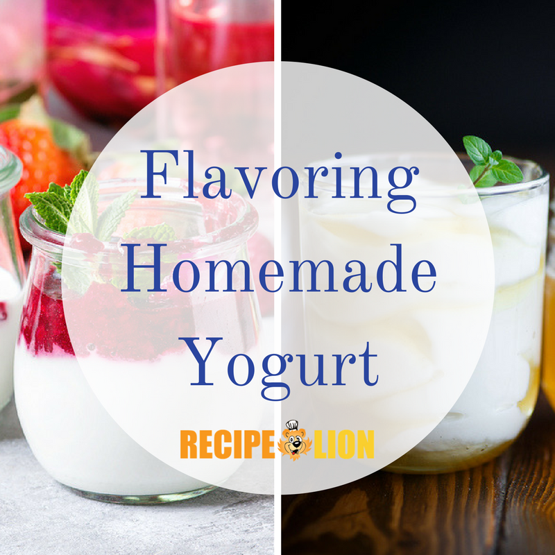 Natural flavours for homemade yoghurts, fruity flavours