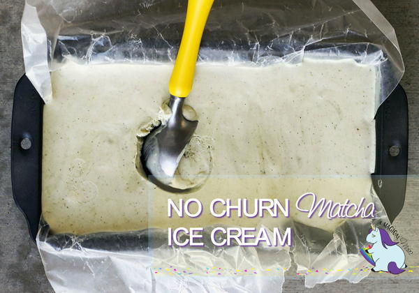 No Churn Grean Tea Matcha Ice Cream Recipe
