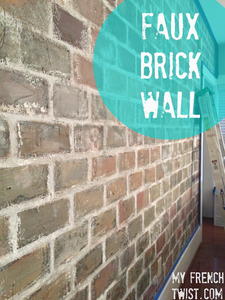 Faux Brick Wall | FaveCrafts.com