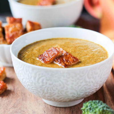 Smoky Vegan Broccoli Soup