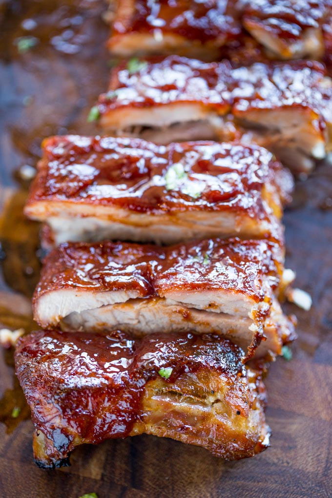 Tiltalende Bbq-Ribs Presentasjon
