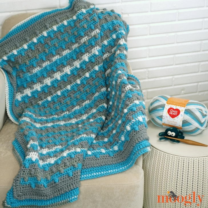 Bunches of Bobbles Blanket | FaveCrafts.com