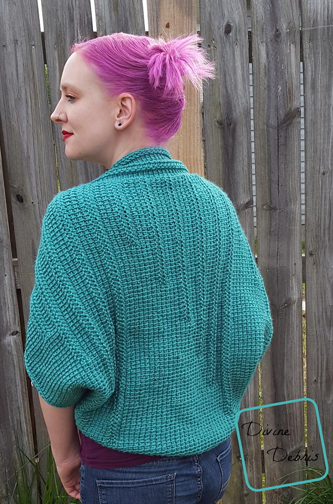 Tasha Tunisian Shrug | AllFreeCrochet.com