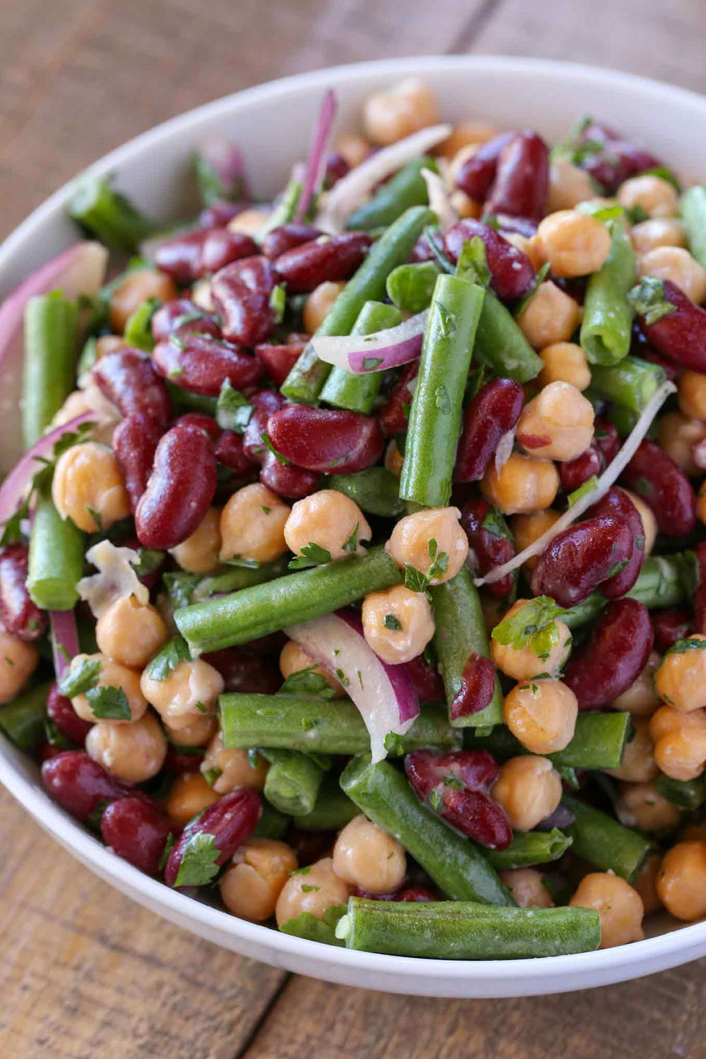 Three Bean Salad | FaveHealthyRecipes.com