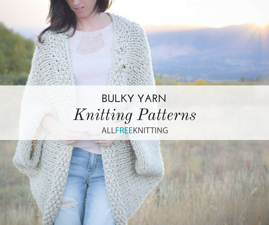52 Free Bulky Yarn Knitting Patterns (Weight #5