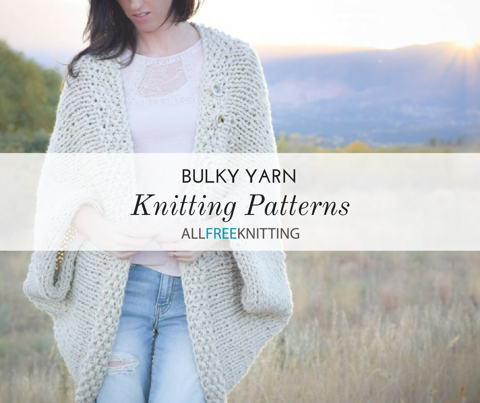 52 Free Bulky Yarn Knitting Patterns (Weight #5) | AllFreeKnitting.com