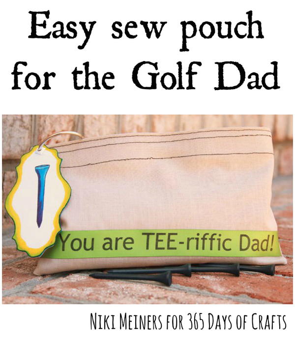 Father's day golf tee bag