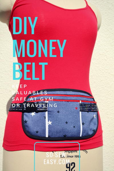 DIY Money Belt FREE Pattern and Tutorial