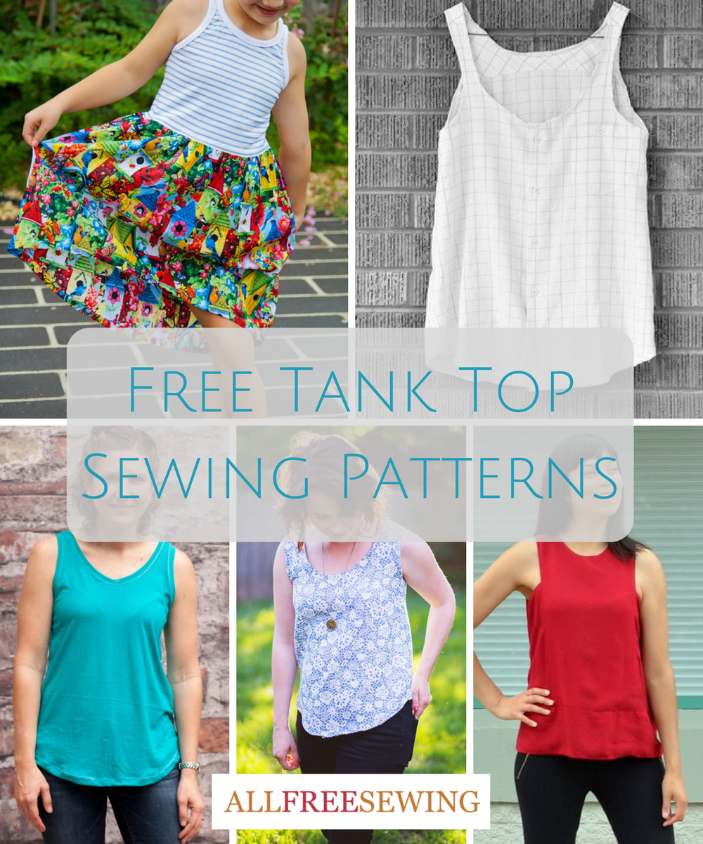 Cool for the Summer: 25 Free Tank Top Sewing Patterns | AllFreeSewing.com