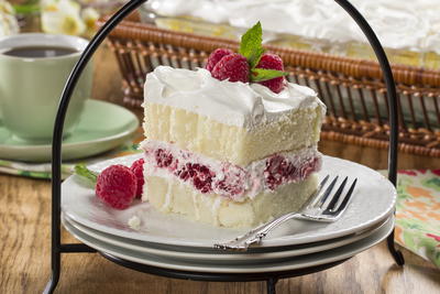 Moist White Cake with Buttercream Frosting - Fresh April Flours
