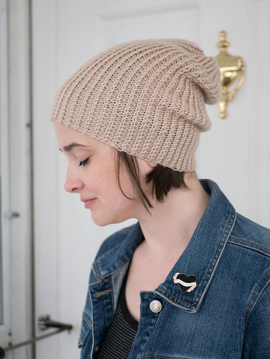 Slouchy Beanie | AllFreeKnitting.com