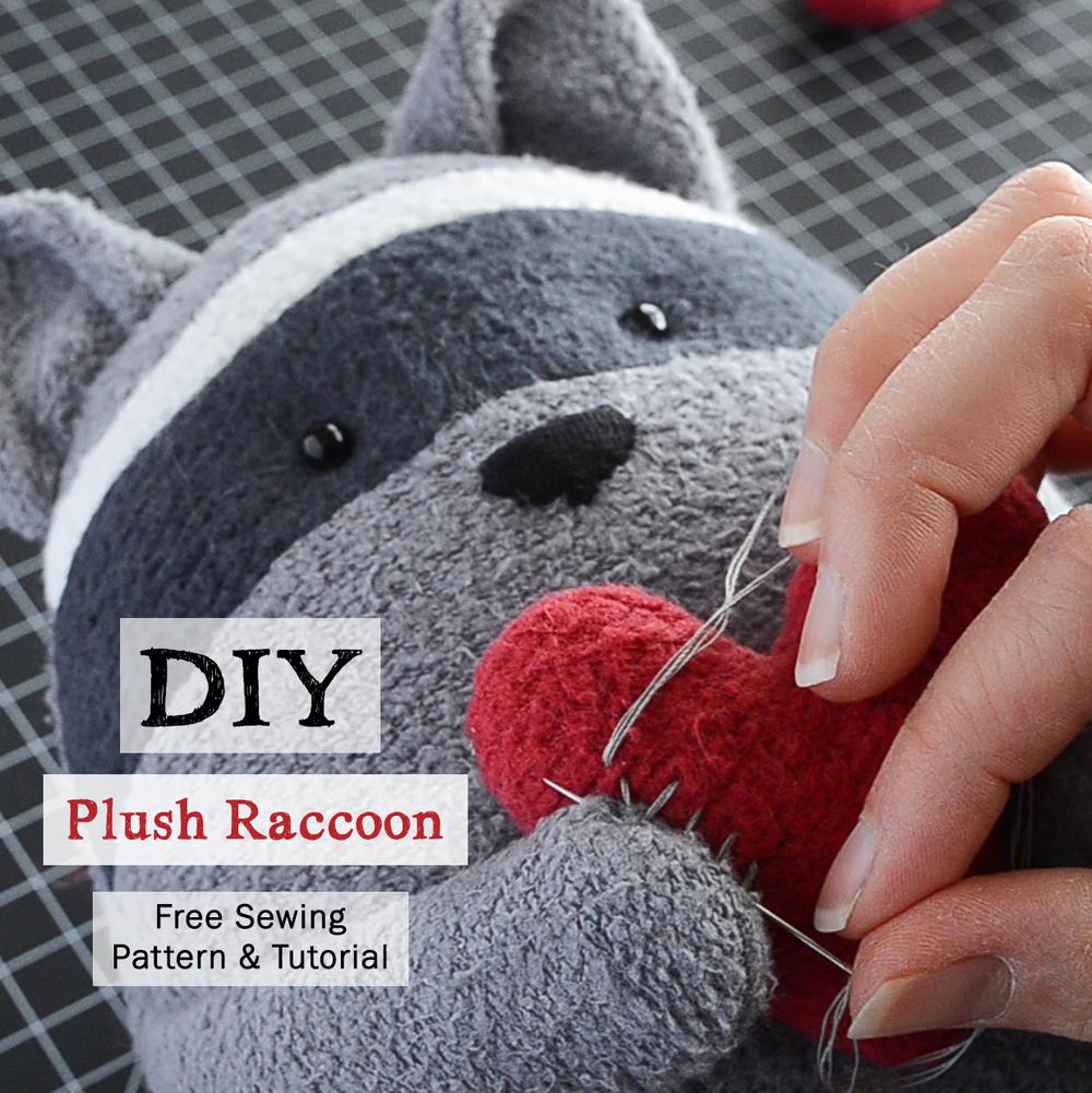 Diy Raccoon R DIY Plush Raccoon | AllFreeSewing.com