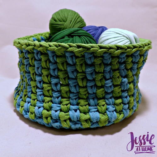 Linen Stitch Basket | AllFreeCrochet.com