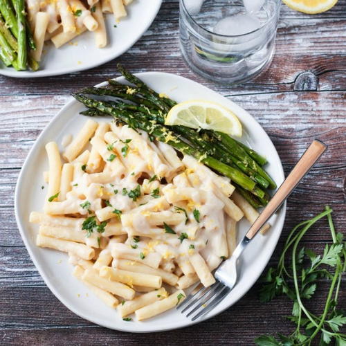 Creamy Lemon Pasta | FaveHealthyRecipes.com