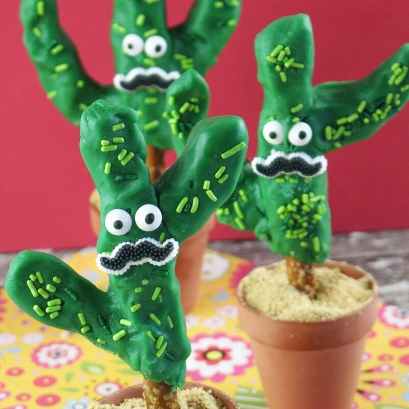 Chocolate Covered Cactus Pretzels