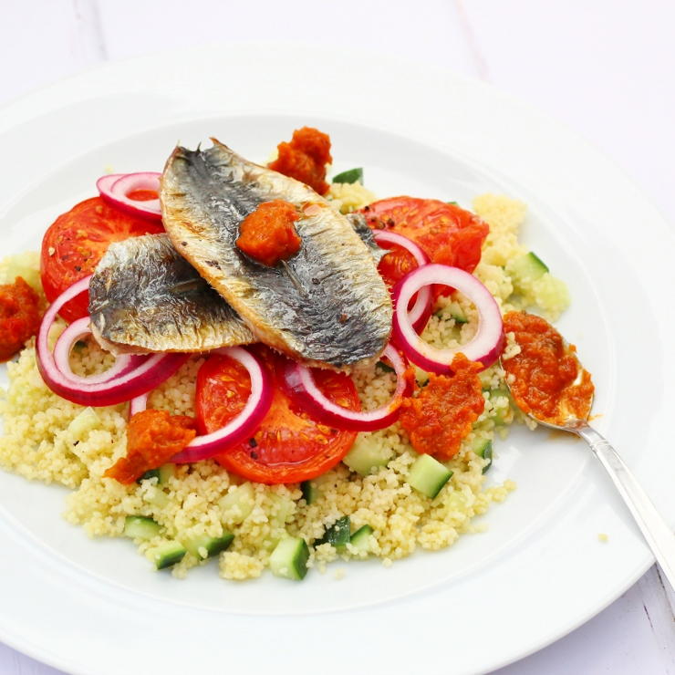 Healthy Couscous Sardine Salad