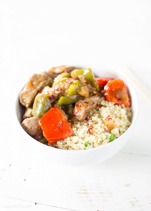 Chinese pepper steak (Healthy family favorite)