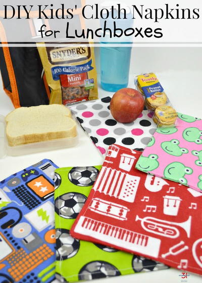 Kids' Cloth Napkins for the Lunchbox