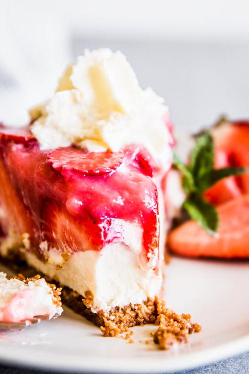 No Bake Strawberry Cheesecake Pie 8887