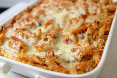 Baked Ziti with Spinach 