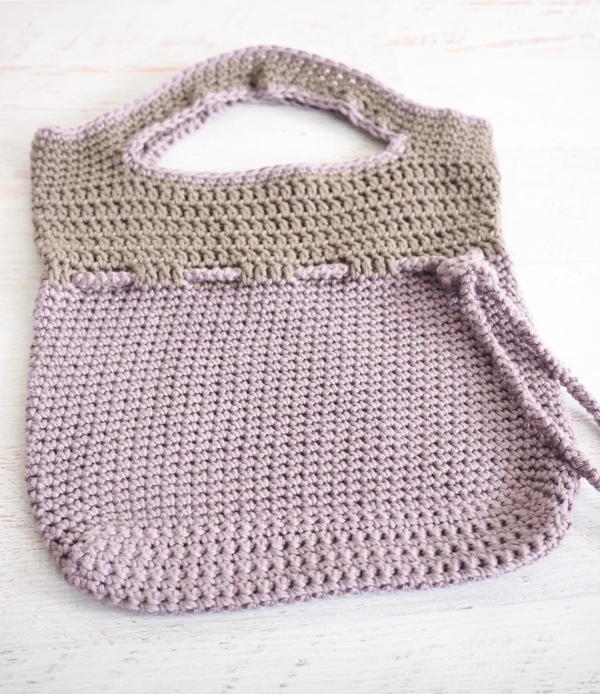 Lilac Roped Bag Crochet Pattern