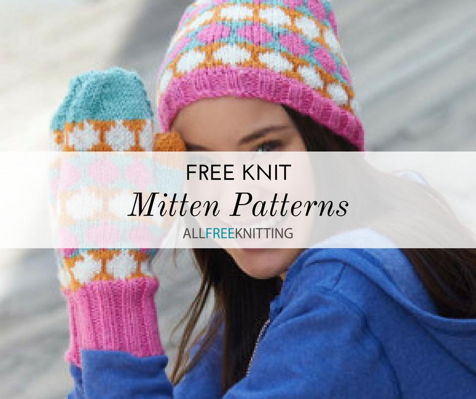 36 Free Knitted Mitten Patterns | AllFreeKnitting.com