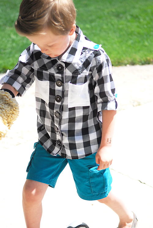 Checkered Maxwell Top | AllFreeSewing.com