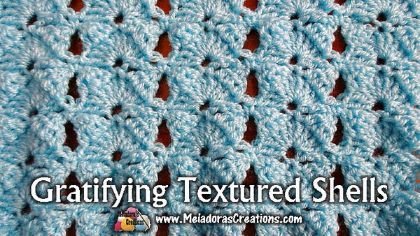 Gratifying Textured Shells Crochet Stitch Tutorial