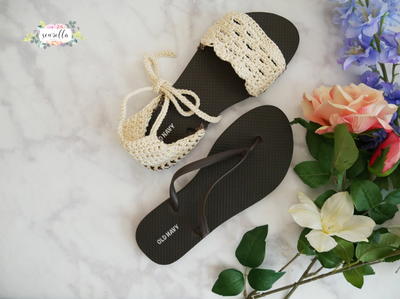 crochet slippers with flip flop soles