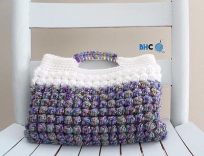 Springtime Bobble Crochet Clutch