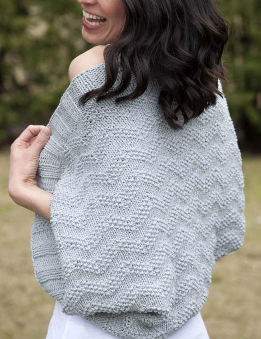 Chevron Knitted Bolero Pattern