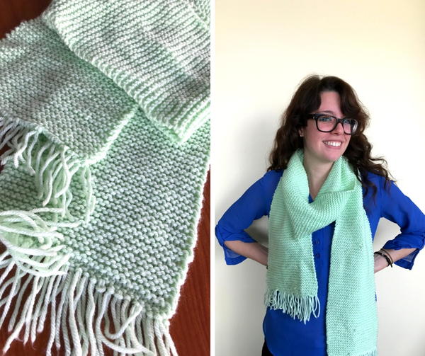 Garter Stitch Scarf Pattern