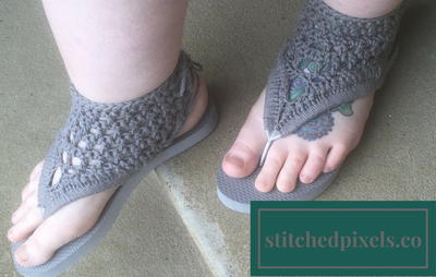 Adult Crochet Gladiator Flip Flop Sandals