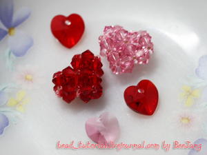 Cute Crystal Beaded Heart Tutorial