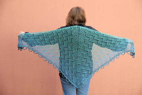 Mermaid on the Beach Shawl