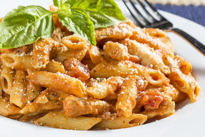 Chicken Penne Pasta with Vodka Sauce | MrFood.com